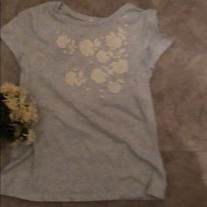 Light blue gap kids top has slits